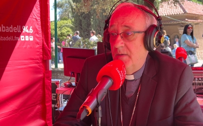 Salvador Cristau, bisbe del Vallès, durant el programa especial a la Salut | Roger Benet
