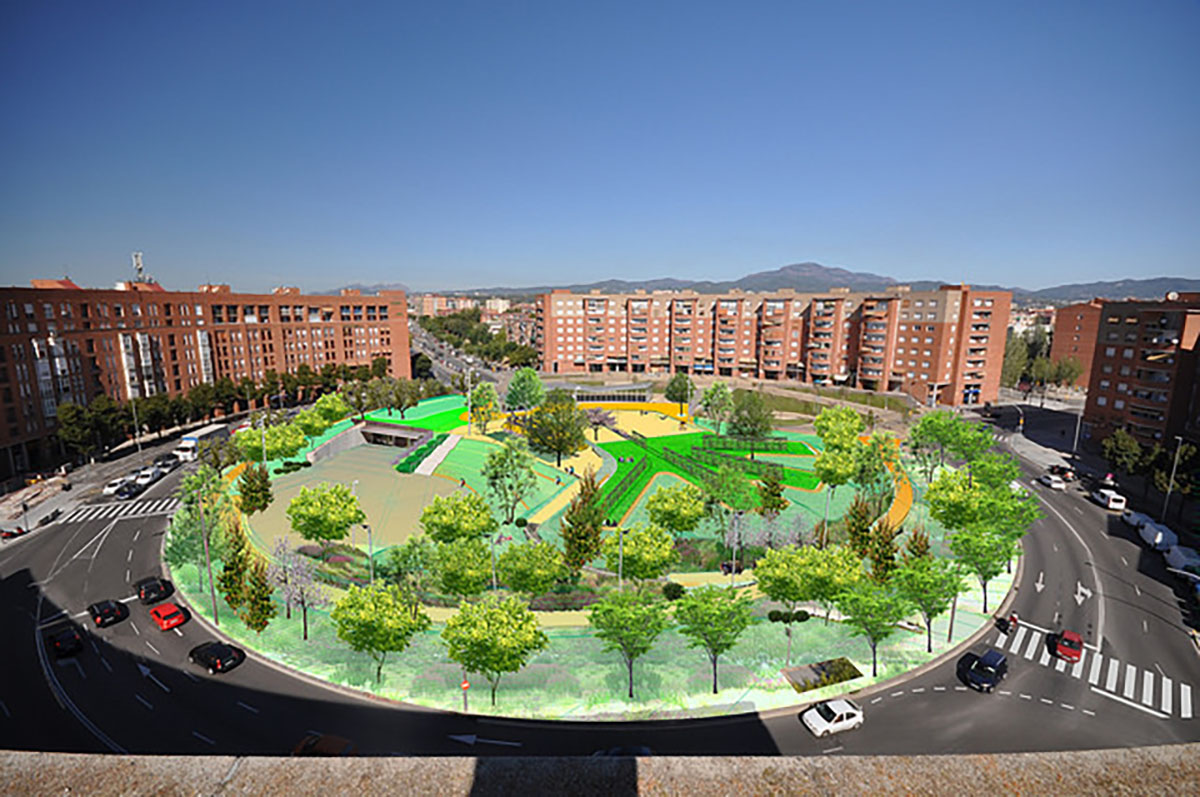 Projecció de la urbanització de la Plaça Espanya | Ajuntament de Sabadell