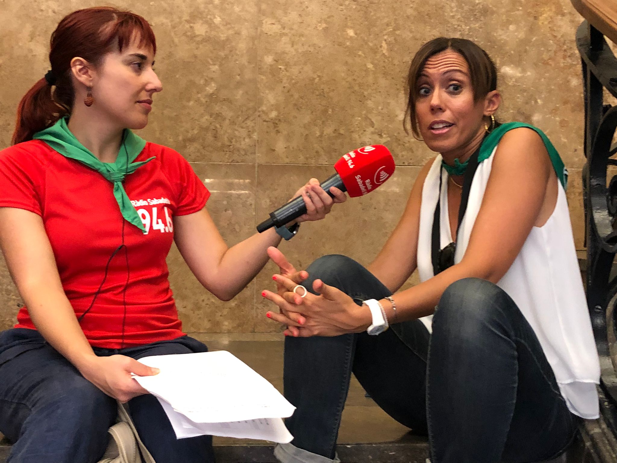 Marta Farrés entrevistada per Karen Madrid aquesta tarda a l'Ajuntament | Bea Aguilar