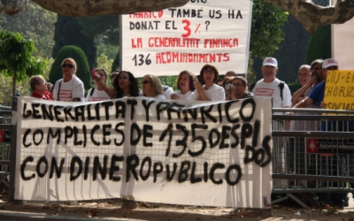 Els treballadors de Panrico en un acte de protesta | ACN