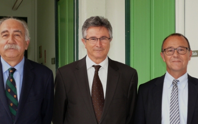 D'esquerra a dreta, Joan Antoni Gallego, Modesto Custodio i Joan Martí | Parc Taulí