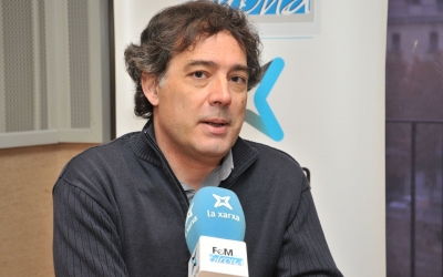 Xavier Diez (USTEC) als estudis de La Xarxa Girona | Cedida
