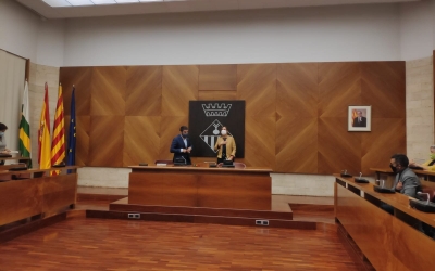 Chakir el Homrani ha estat rebut al Saló de Plens de l'Ajuntament de Sabadell | Pau Duran