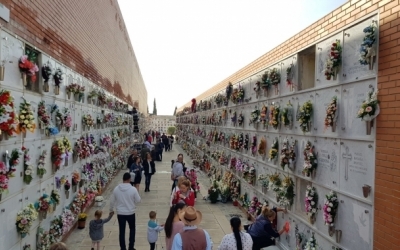 El cementiri de Sabadell, durant Tots Sants de l'any passat/ Arxiu