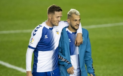 Edgar i Stoichkov, protagonistes en el segon gol del Sabadell aquesta temporada | CE Sabadell