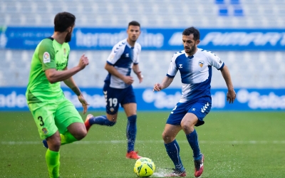 Óscar Rubio va ser el protagonista de la desafortunada acció del segon gol del Fuenlabrada | Marc González Alomà - CES
