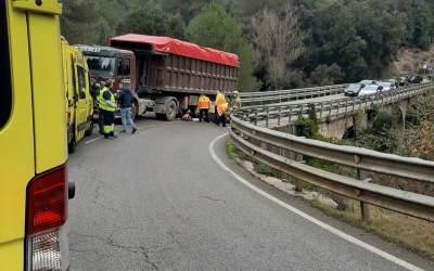 Imatge de l'accident a la C-1415b entre Terrassa i Castellar del Vallès | Anti-radar Catalunya