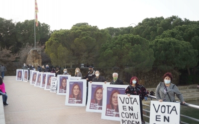 Els membres d'En Comú Podem al Parc Catalunya | Cedida