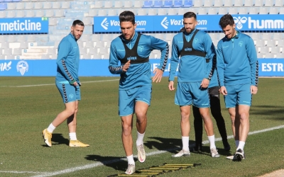 Entrenament d'aquesta setmana del Sabadell preparant el xoc davant Las Palmas | CES