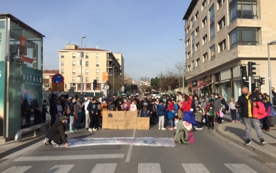 Un instant de la manifestació d'aquesta tarda | Ràdio Sabadell