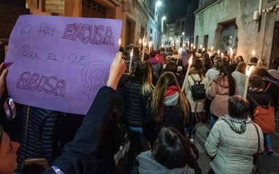 Una manifestació a Sabadell contra la violació múltiple de Can Feu/ Roger Benet