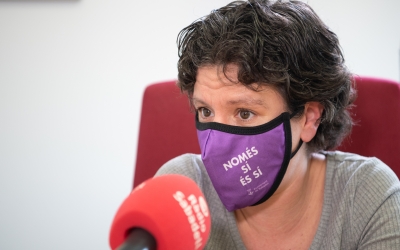 Marta Morell, durant una entrevista a Ràdio Sabadell/ Roger Benet