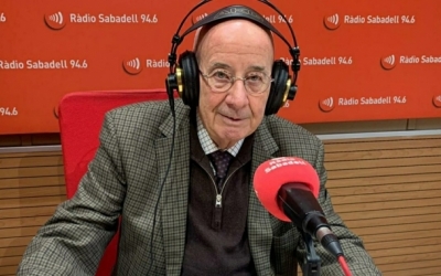 Antoni Quintana en una visita a la Ràdio | Arxiu 