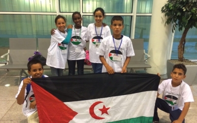 Nens sharauís d'una edició de 'Vacances en Pau' | cedida