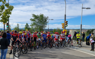 Línia de sortida del Memorial Fidel Bagán | Federació Catalana de Ciclisme 