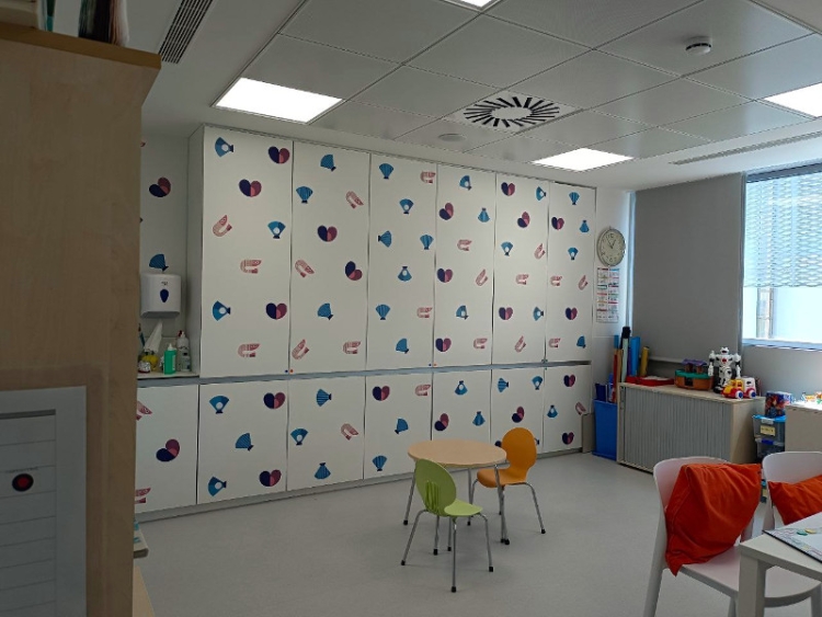 Una sala de pediatria