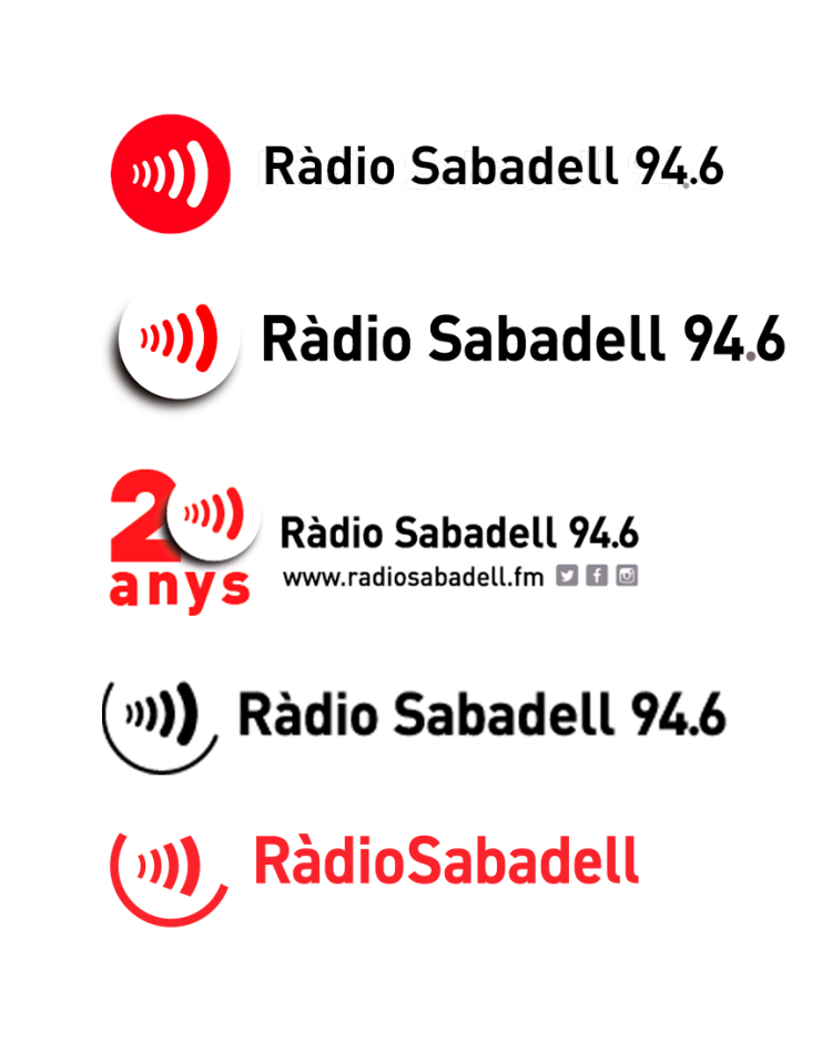 Evolució dels logos de Ràdio Sabadell