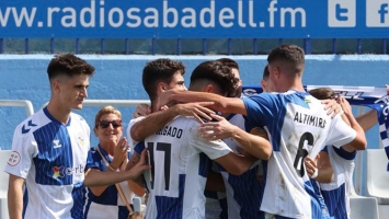 Gol del Sabadell! Alex Gualda! Sabadell 1-0 Calahorra