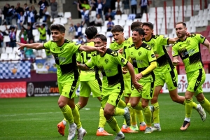 Carrión celebrant el seu gol a Las Gaunas | CES