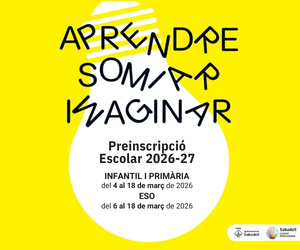 Preinscripció escolar 2026-27