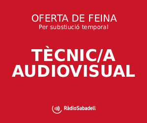 OFERTA LABORAL - TÈCNIC AUDIOVISUAL 2026