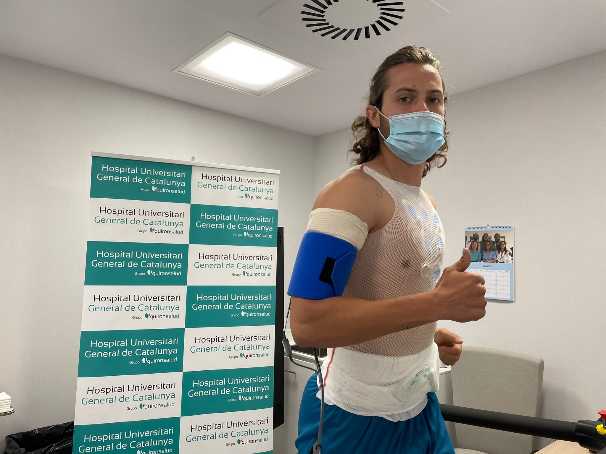 Emilio, passant la revisió mèdica a l'Hospital Universitari General de Catalunya | CES