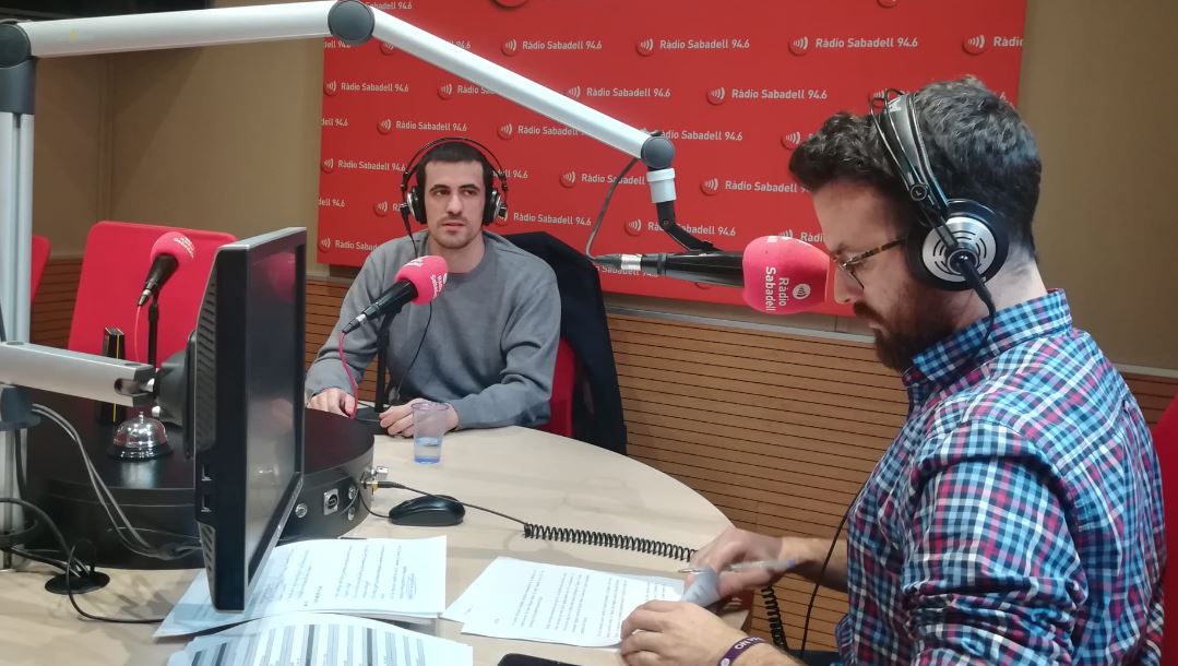 Borja Burgos ha visitat aquest migdia els estudis de Ràdio Sabadell | Sergi Park