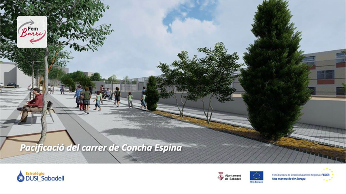 Simulació del projecte del carrer Concha Espina | Cedida