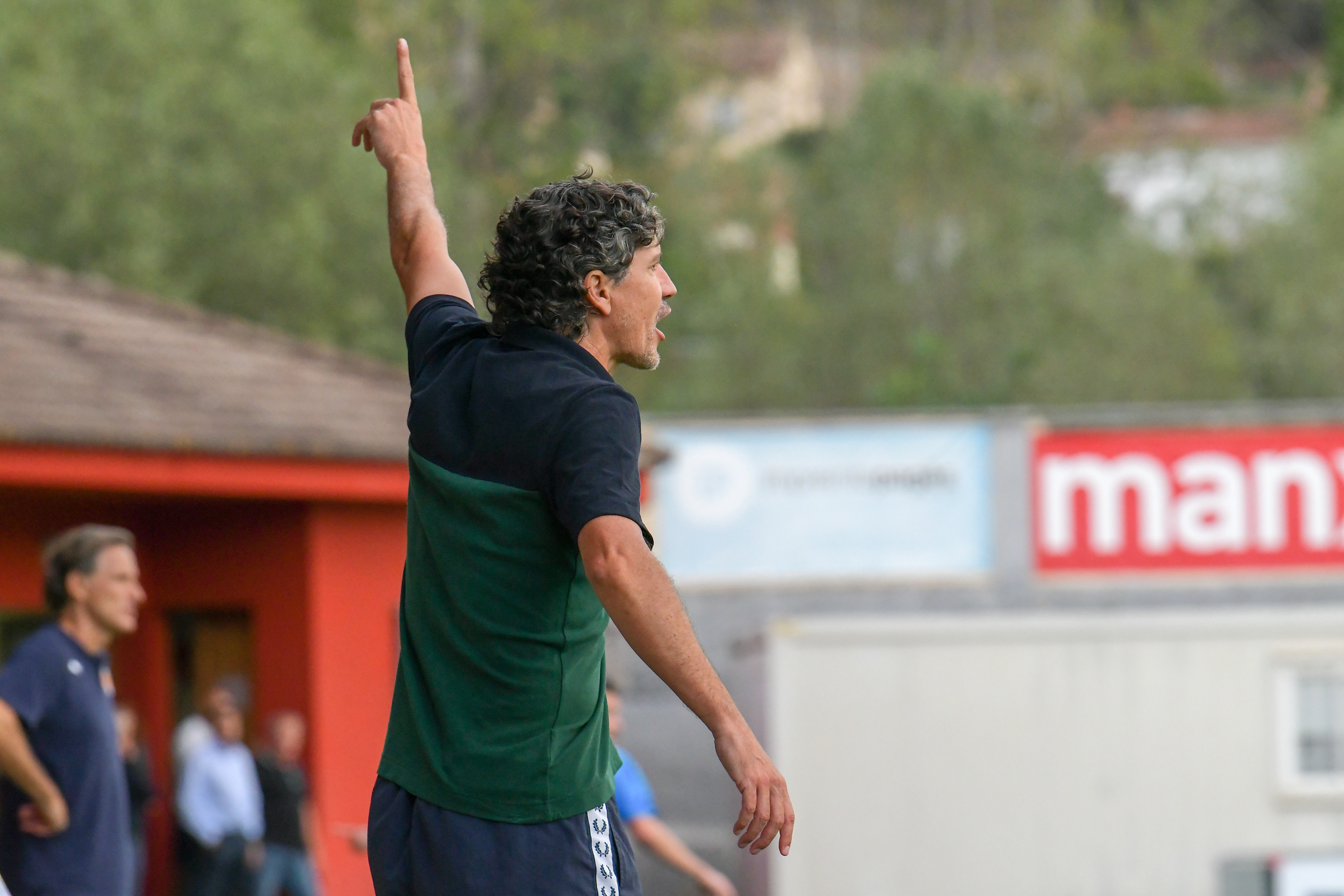 Raúl Garrido, en un partit d'aquesta temporada | Núria Marguí (UE Olot)