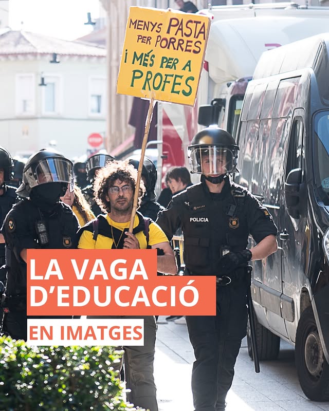 Les imatges més destacades de la vaga