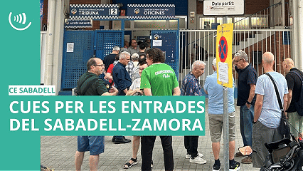 Cues per les entrades del Sabadell-Zamora