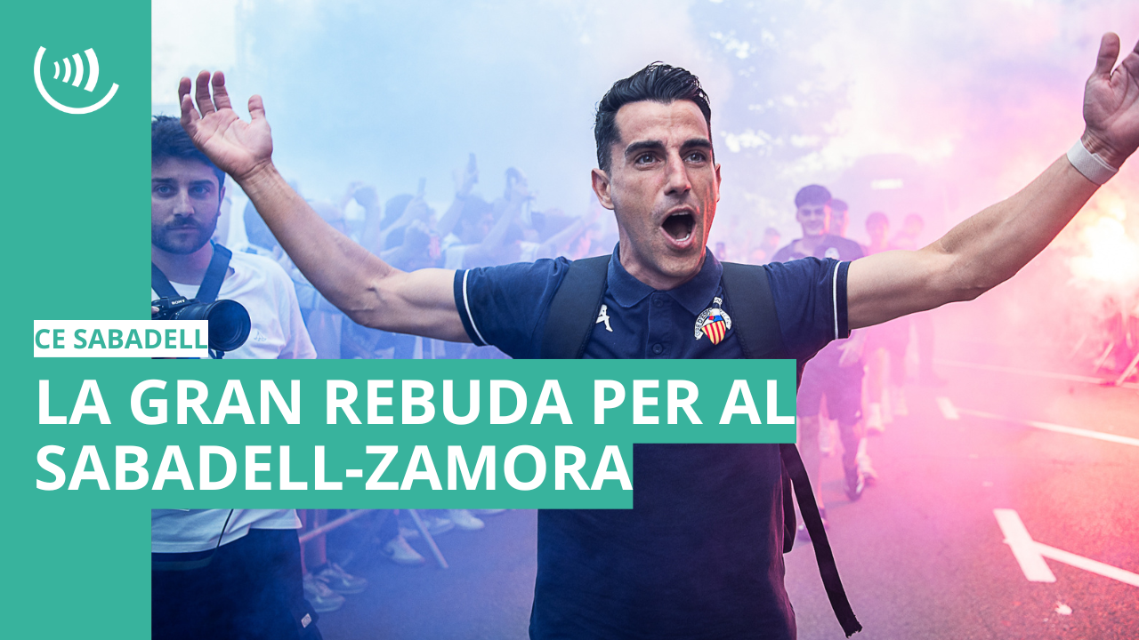 La gran rebuda a la Nova Creu Alta per al Sabadell-Zamora