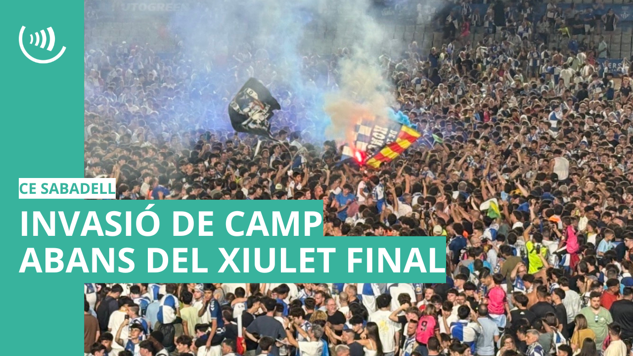 La invasió de camp abans del xiulet final