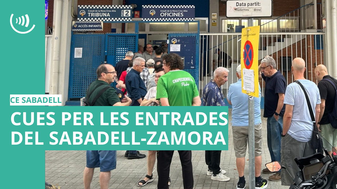 Cues per les entrades del Sabadell-Zamora