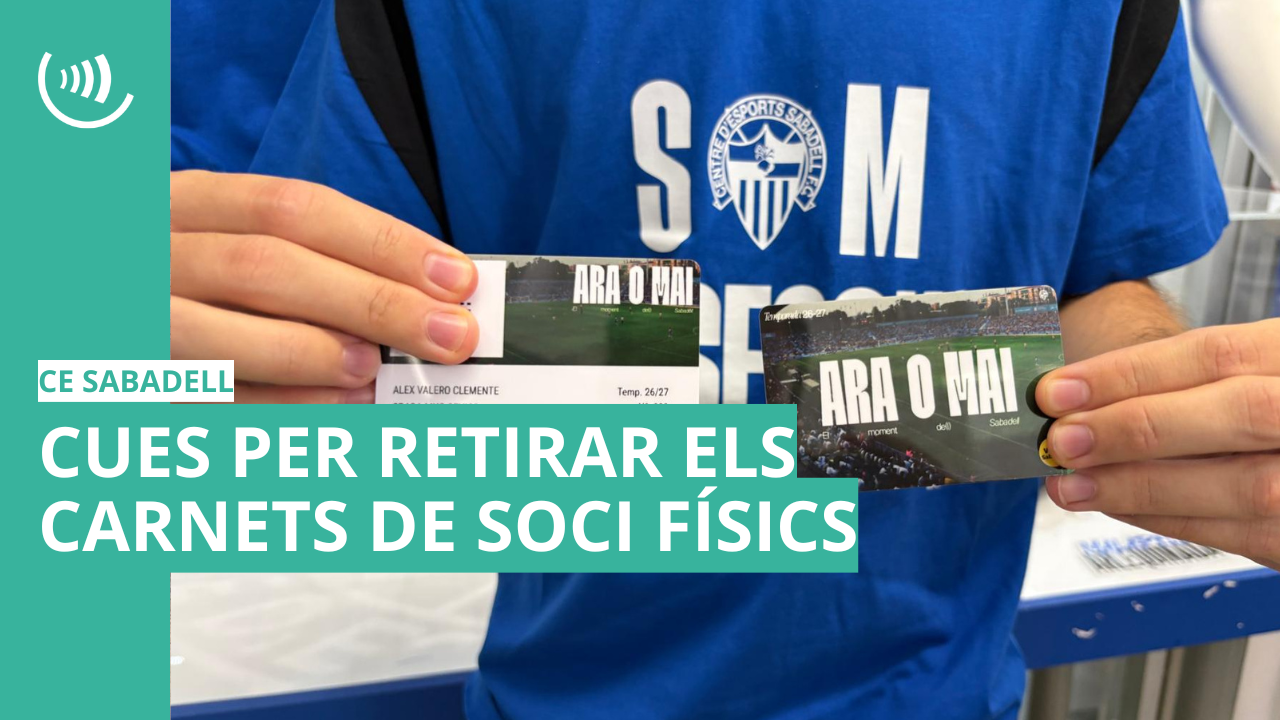 Cues a la Nova Creu Alta per recollir el carnet de soci físic
