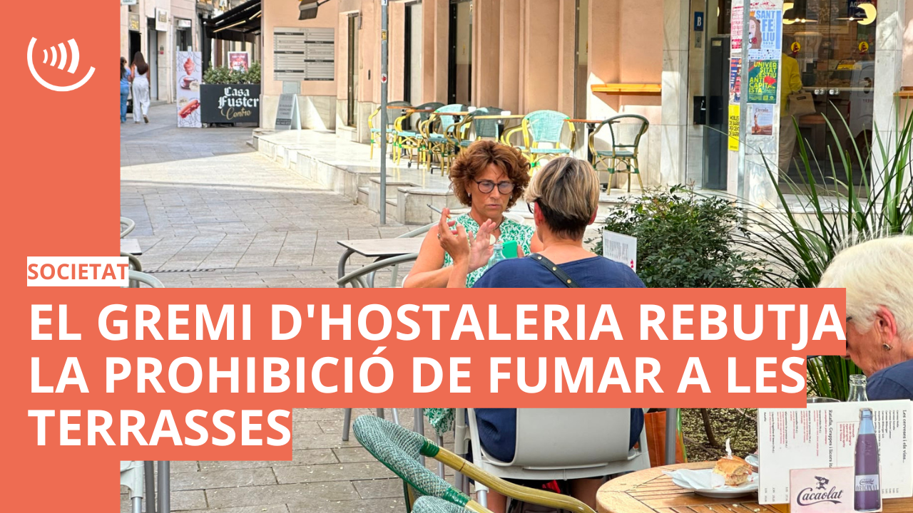 Rebuig a la prohibició de fumar a les terrasses
