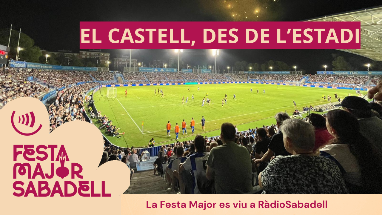 El castell de focs, des de la Nova Creu Alta