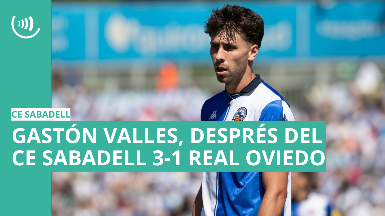 Gastón Valles, després del Sabadell 3-1 Real Oviedo