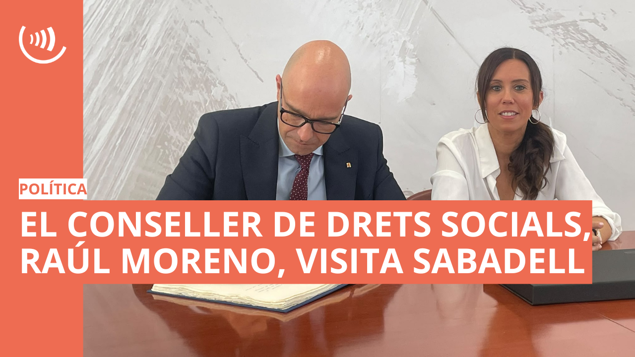  Visita a Sabadell del conseller de Drets Socials, Raül Moreno
