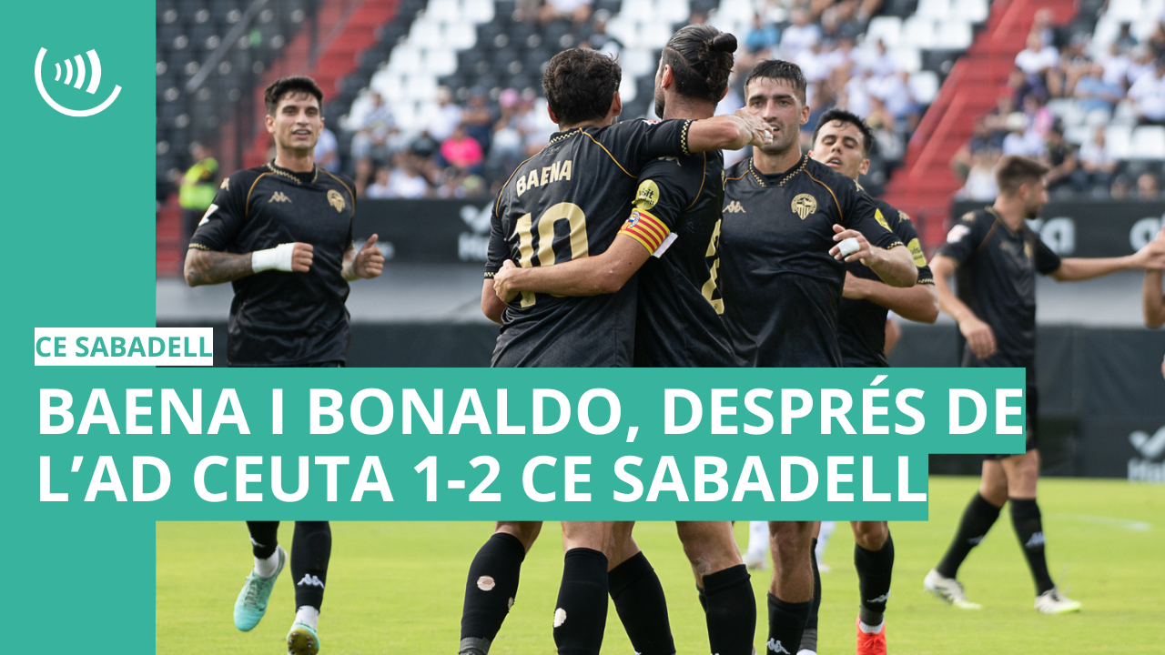 Baena i Bonaldo, després de l'AD Ceuta 1-2 CE Sabadell