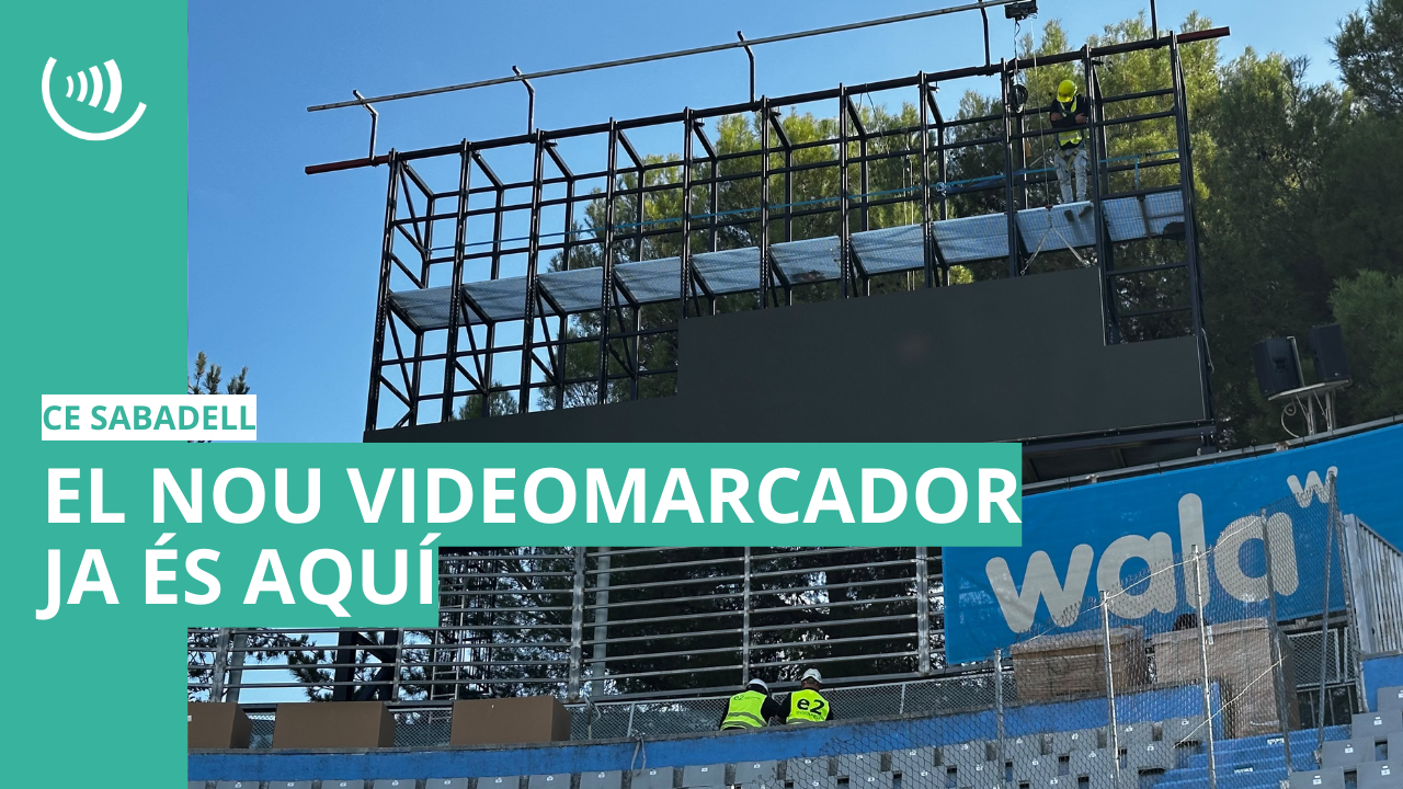 El nou videomarcador ja és a la Nova Creu Alta