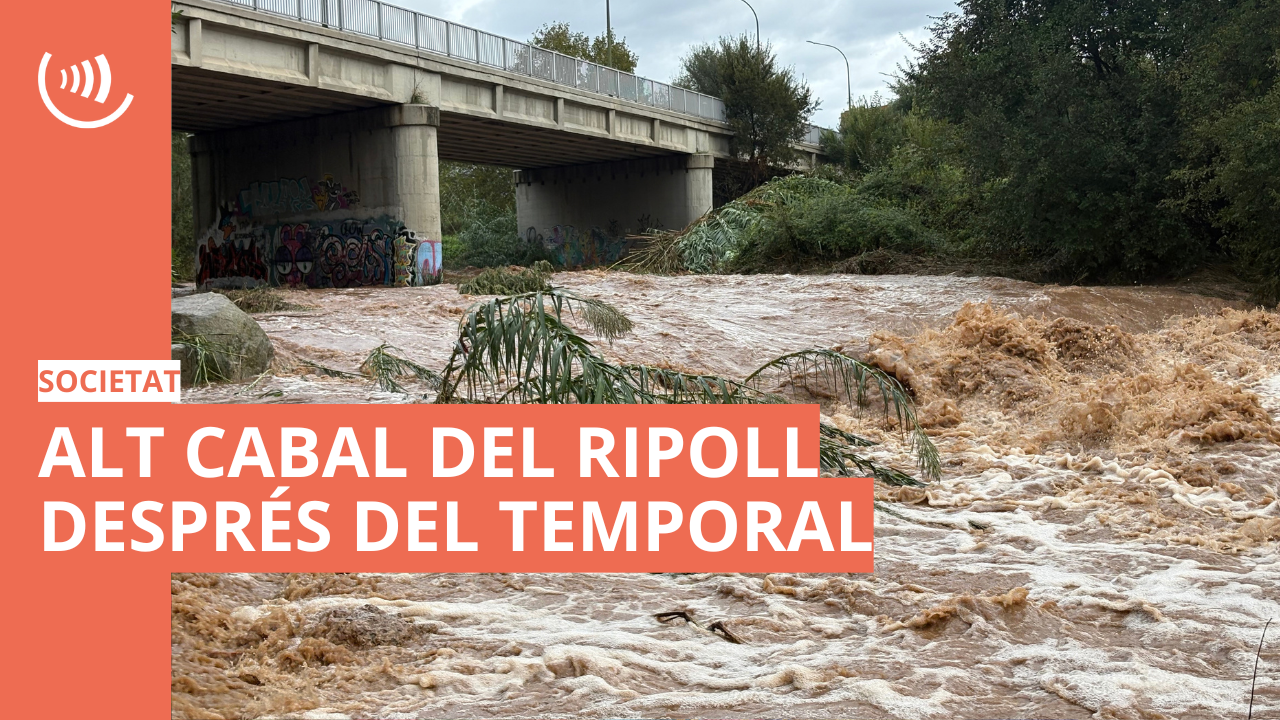 Així baixava el Ripoll després del temporal