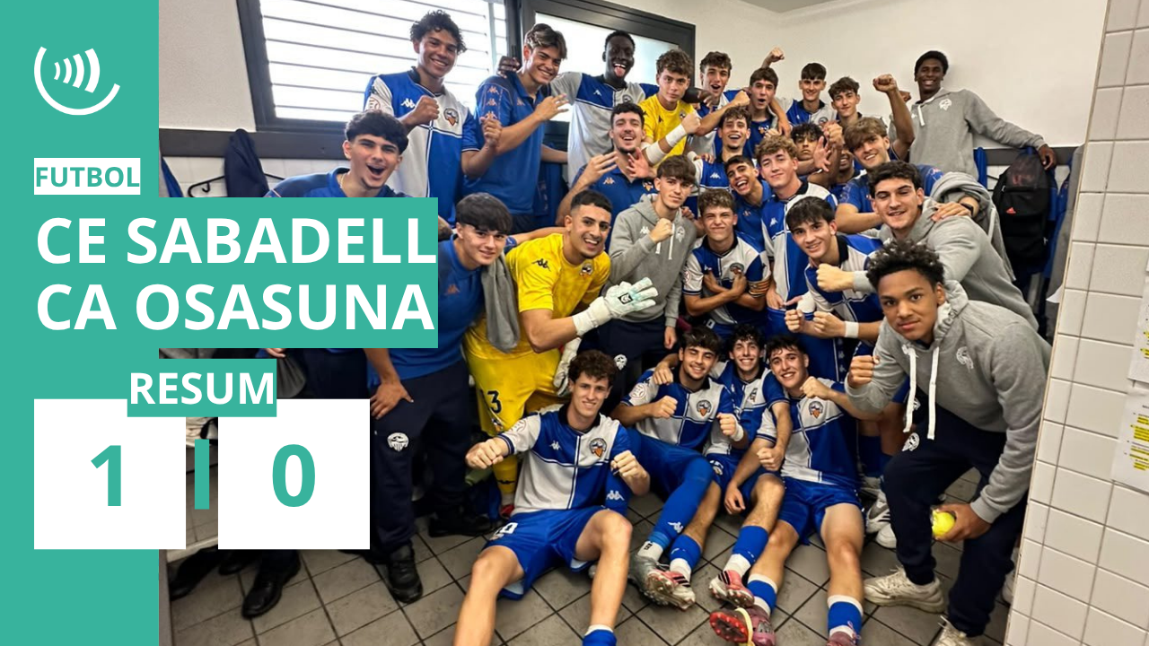 CE Sabadell 1-0 CA Osasuna | Divisió d’Honor Juvenil (J6)