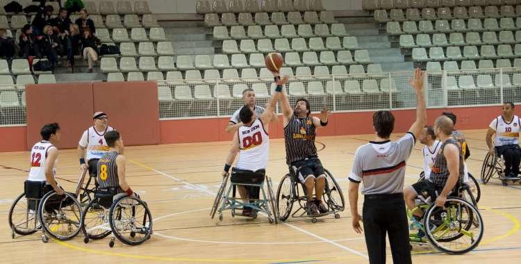 Imatge d'un partit entre L'Hospitalet i el Global