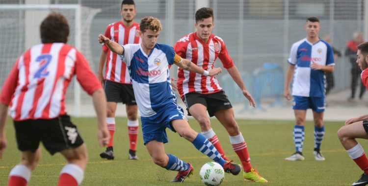 Imatge del partit de la primera volta entre Sabadell i Girona