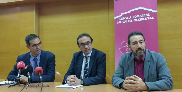 Rull i els presidents dels consells comarcals vallesans/ Karen Madrid