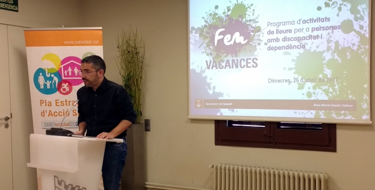 El regidor Fernández ha presentat avui les novetats del Fem Vacances
