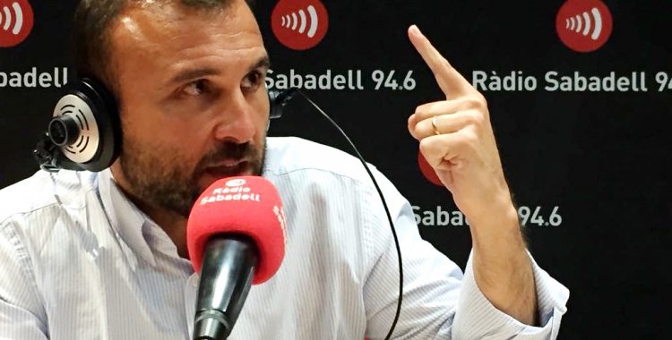 Hernández aquesta tarda als estudis de Ràdio Sabadell | Roger Benet (CES)