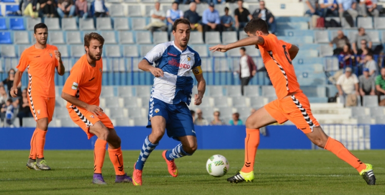 Jordi López en un partit d'aquesta temporada 