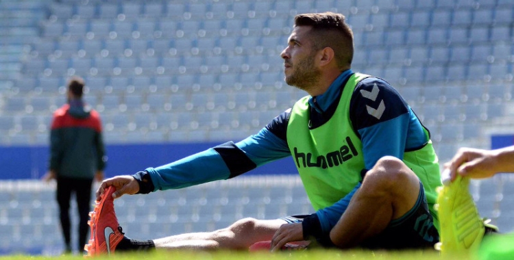 Juanjo Ciércoles durant un entrenament a la gespa de la NCA